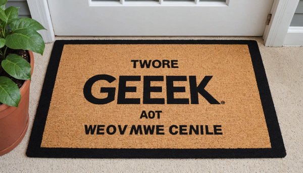 Des paillassons geek pour un accueil mémorable et amusant !